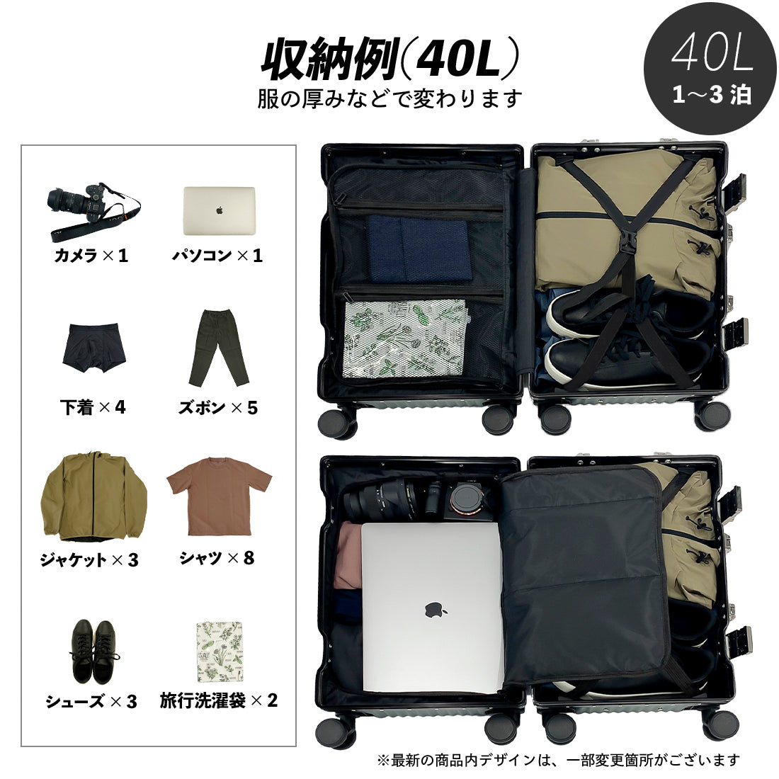 【C.jutro 日本企業企画】スーツケース 10色 TSAロックタイプ Mサイズ