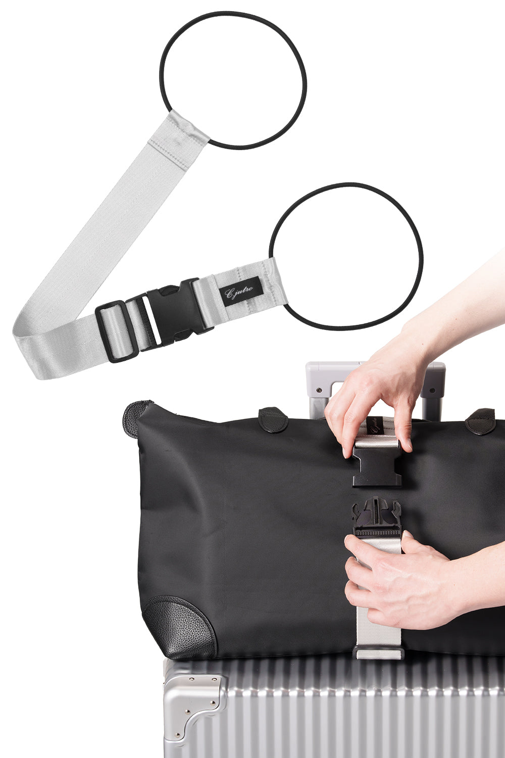 【整理収納アドバイザー監修】 荷物固定ベルト 旅行便利グッズ キャリーケース バンド ベルト 旅行用品 バッグとめるベルト 荷物 固定ベルト