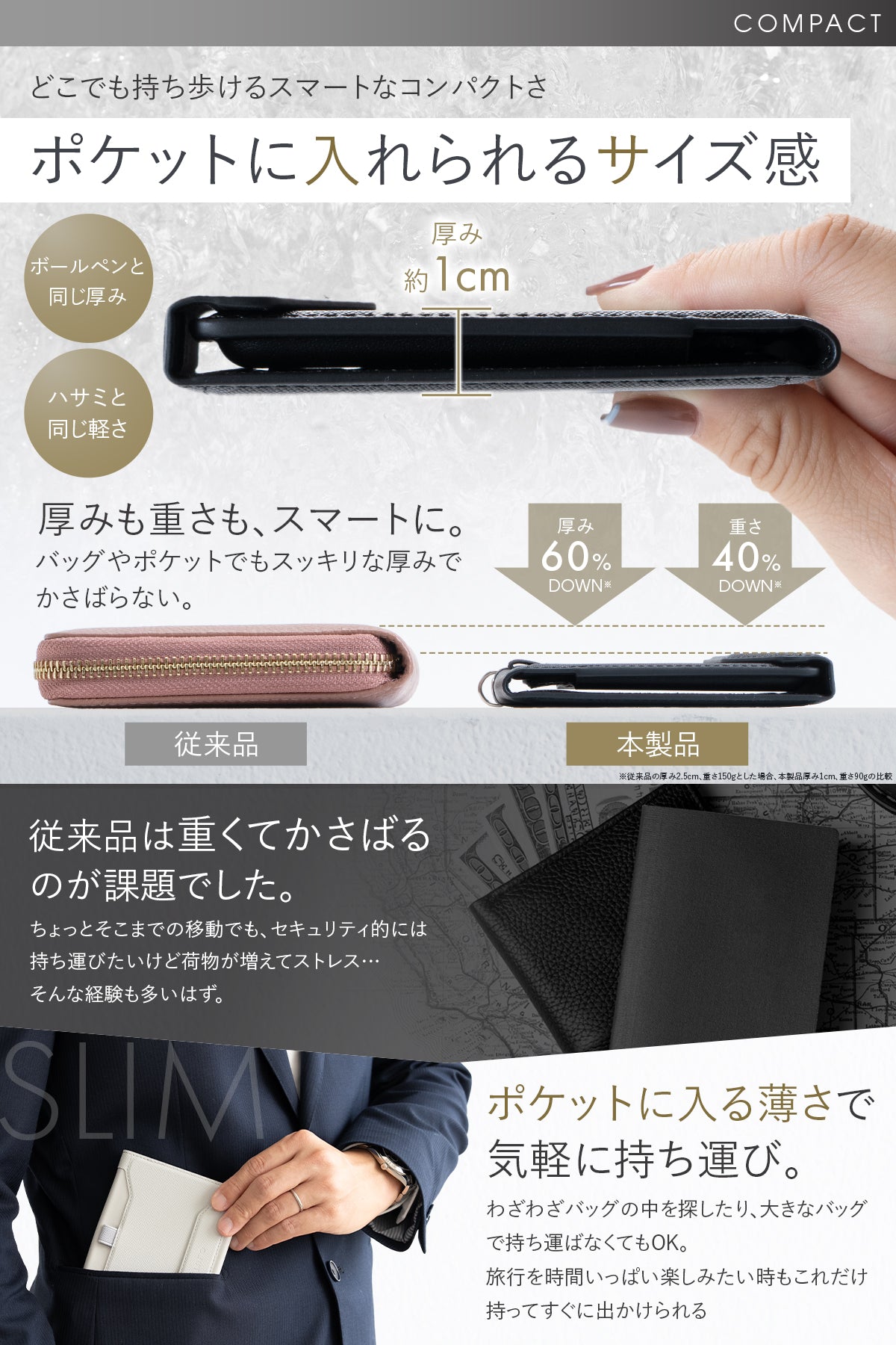 【薄型×大容量】 パスポートケース パスポートカバー トラベルポーチ 旅行用品 ヴィーガンレザー 撥水 耐久性 カード収納 SIMポケット付き ペンホルダー搭載 軽量 コンパクト 男女兼用 ギフト用化粧箱