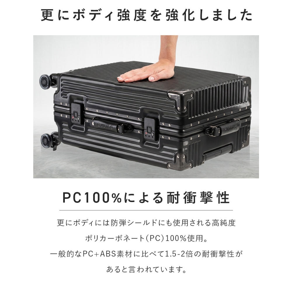 【記録級スーツケース、遂に進化】Classica NEO2 スーツケース キャリーケース 機内持ち込み キャリーバッグ ロック付きキャスター 着脱可能キャスター