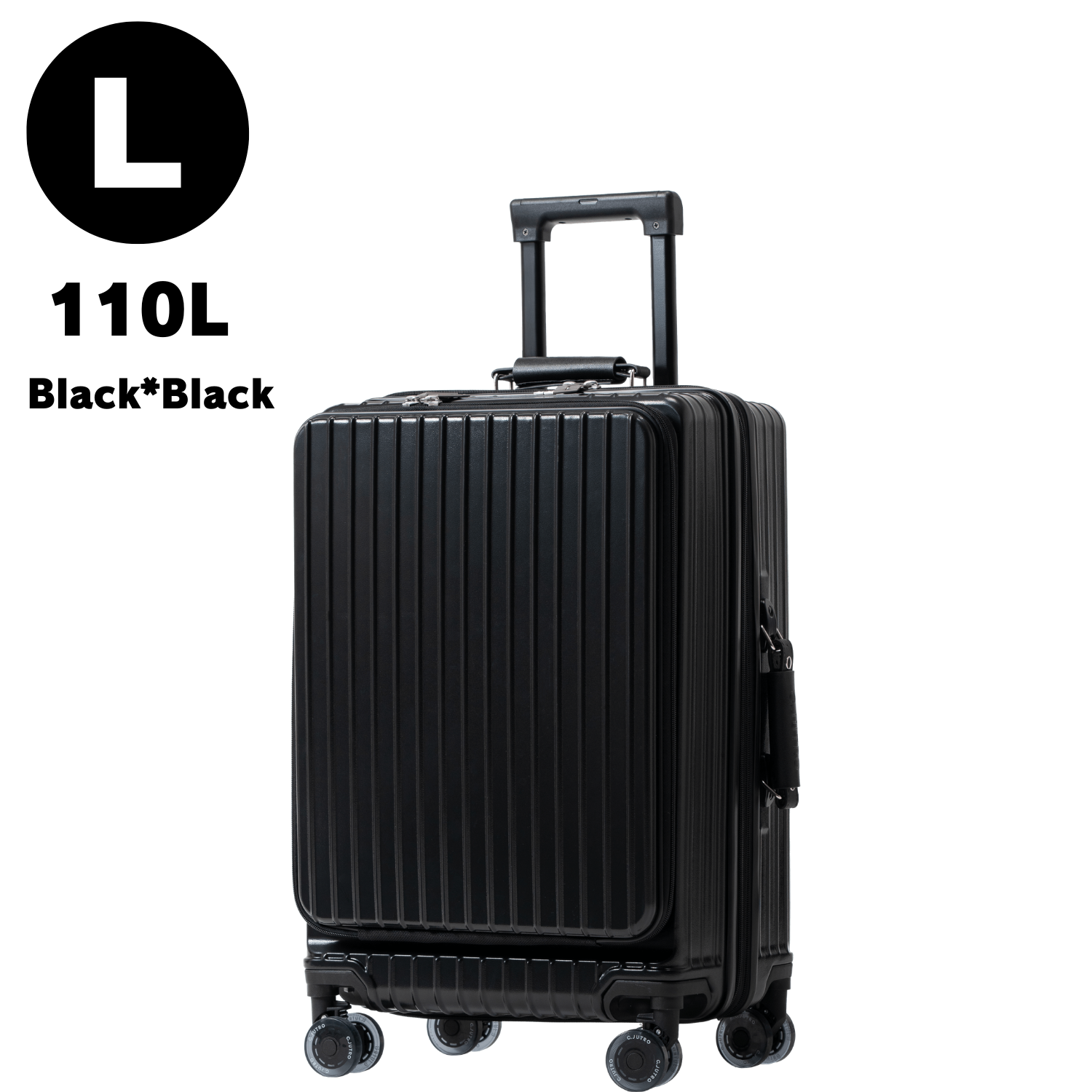 [C.jutro] スーツケース キャリーケース 旅行カバン トランク 大型 軽量 90l以上 lサイズ ブラック Amazon | [C.jutro] 【新技術ダブル搭載】_ChromeLite×UltraCush