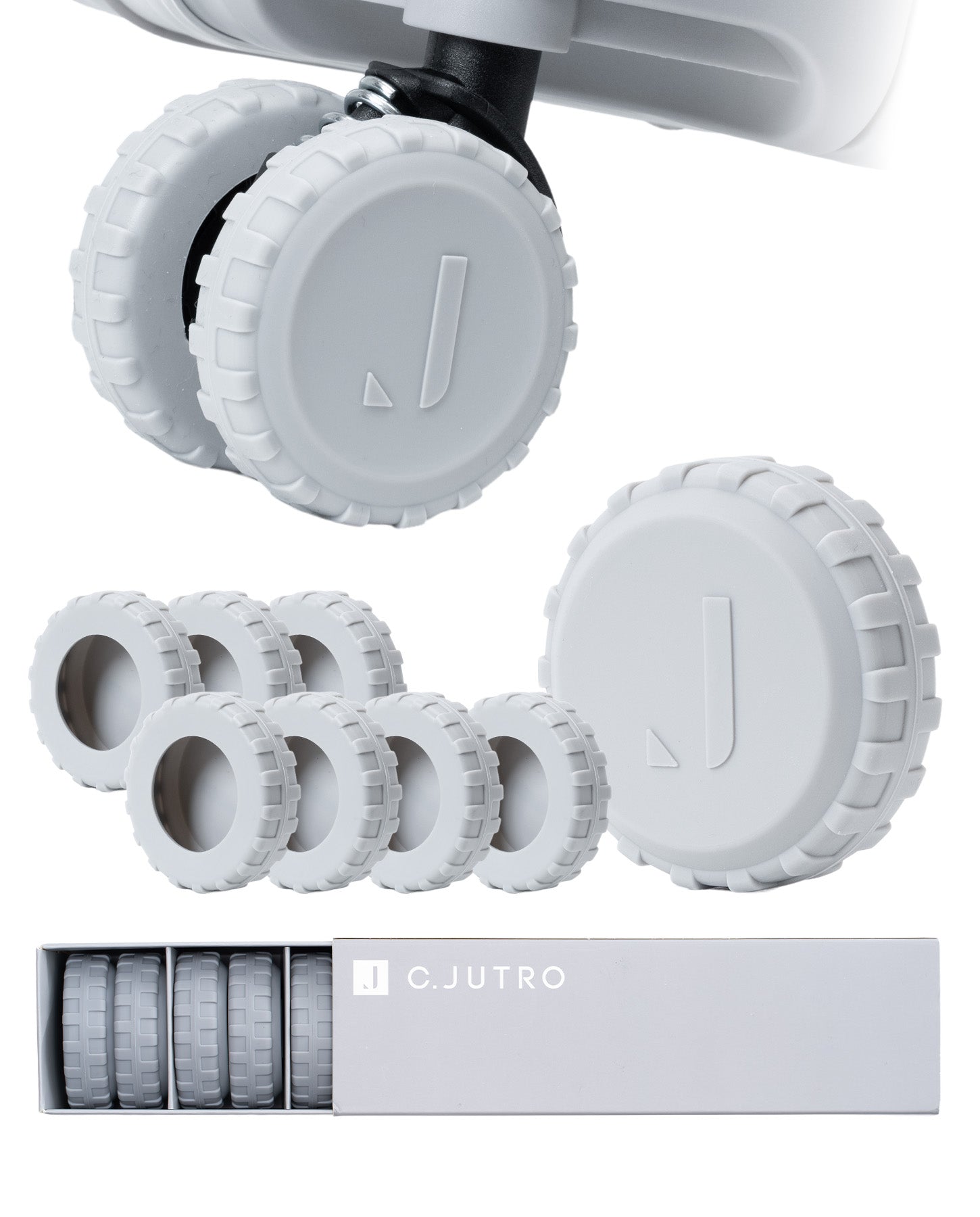 【全方位カバーで清潔×ずれにくい】 キャスターカバー スーツケース タイヤカバー 車輪カバー 旅行グッズ 摩耗防止 静音 丸洗いOK ギフト対応 10個セット