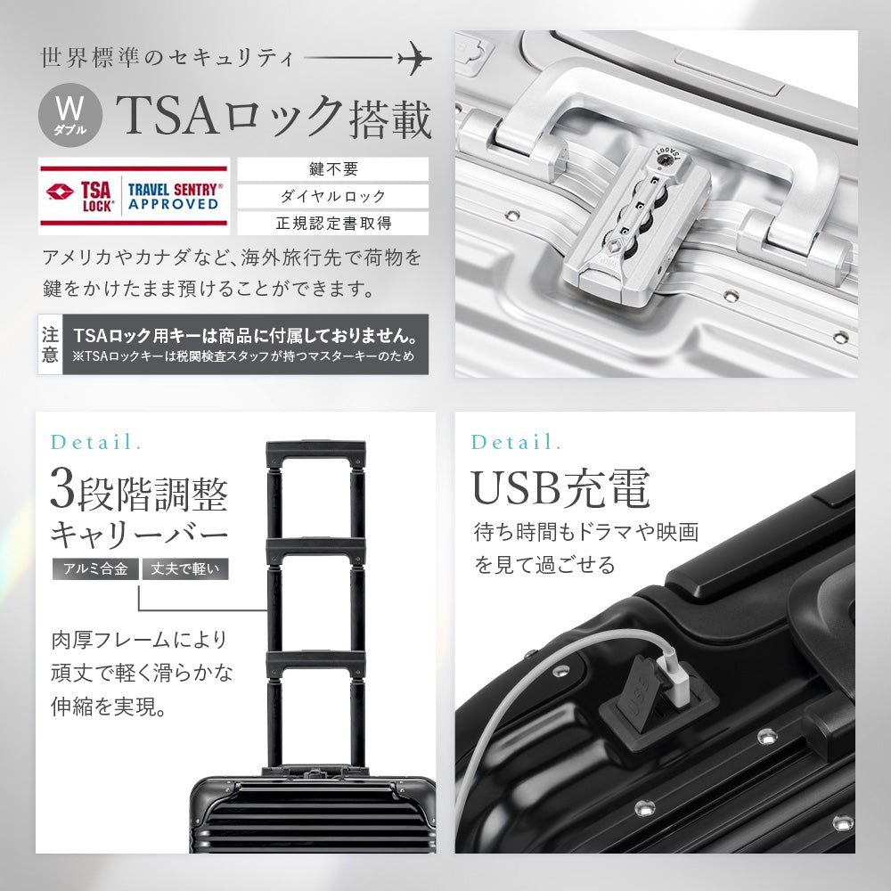 【miniサイズ】【新技術ダブル搭載_ChromeLite×UltraCush】2025年新型モデルChromeLite mini  スーツケース キャリーケース 機内持ち込み キャリーバッグ